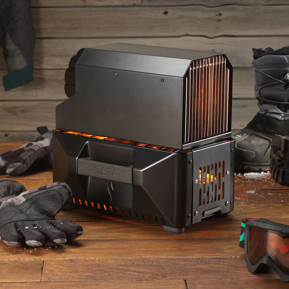 VESTA Self-Powered Indoor Space Heater and Stove (Compact, Off-Grid, Emergency)